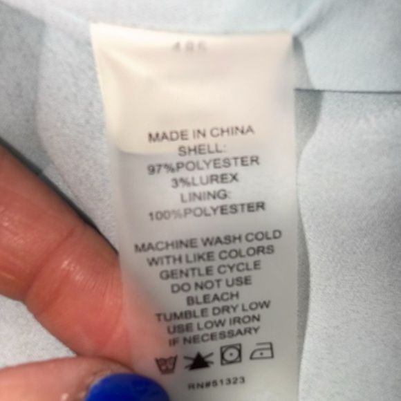 VINCE CAMUTO V-Neck Ruffled Collar Georgette Blouse - Green Floral L - Picture 8 of 13